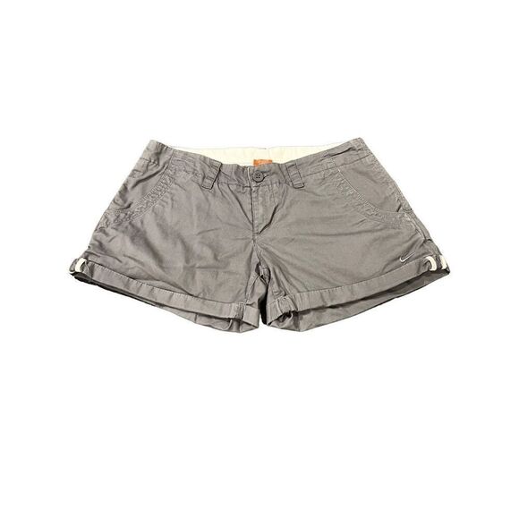 NIKE FABRIC LOGO EMBROIDERED JUNIOR SHORTS SIZE M - Picture 1 of 10